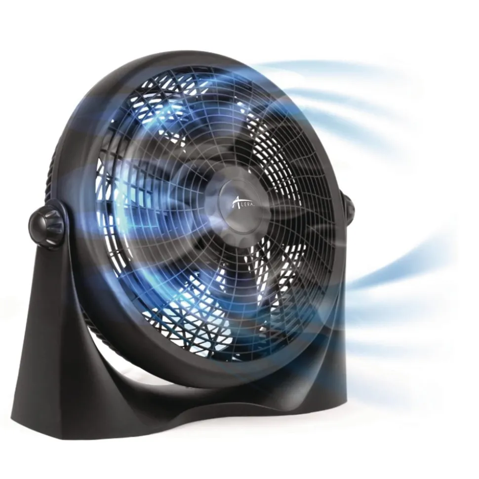 Alera 16 in. 3-Speed Super-Circulation Plastic Tilt Fan - Black