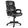 Alera 18.15 in. to 21.77 in. Seat Height Brosna Series Mid-Back Task Chair Supports Up to 250 lbs. - Black Seat/Back, Black Base