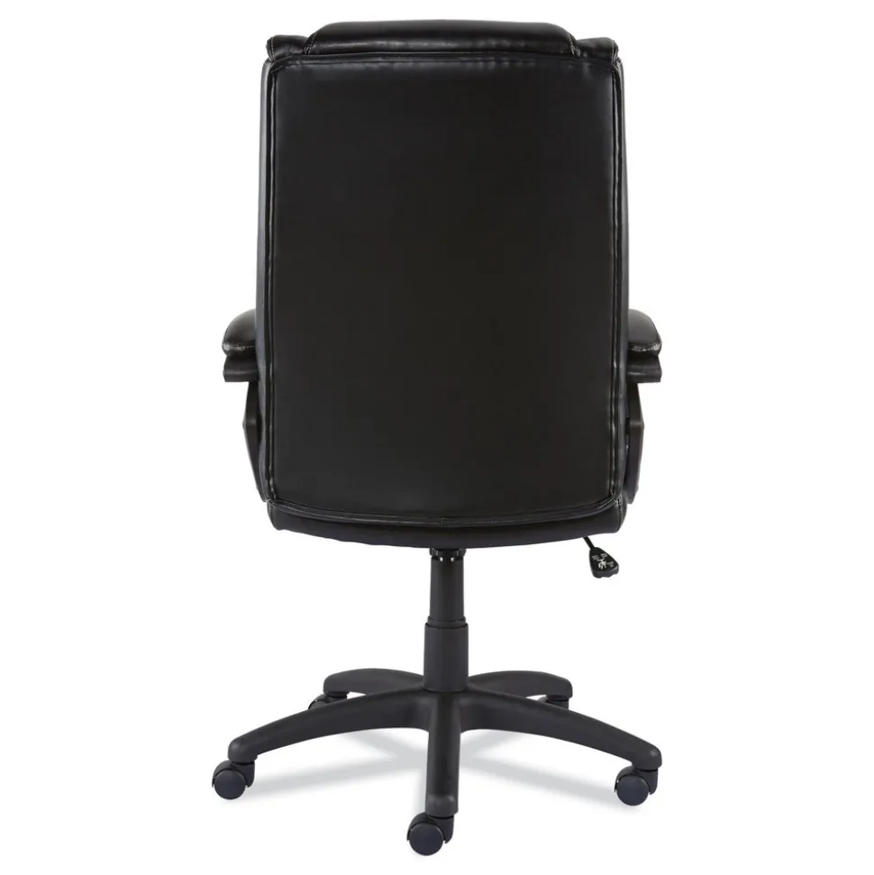 Alera 18.15 in. to 21.77 in. Seat Height Brosna Series Mid-Back Task Chair Supports Up to 250 lbs. - Black Seat/Back, Black Base