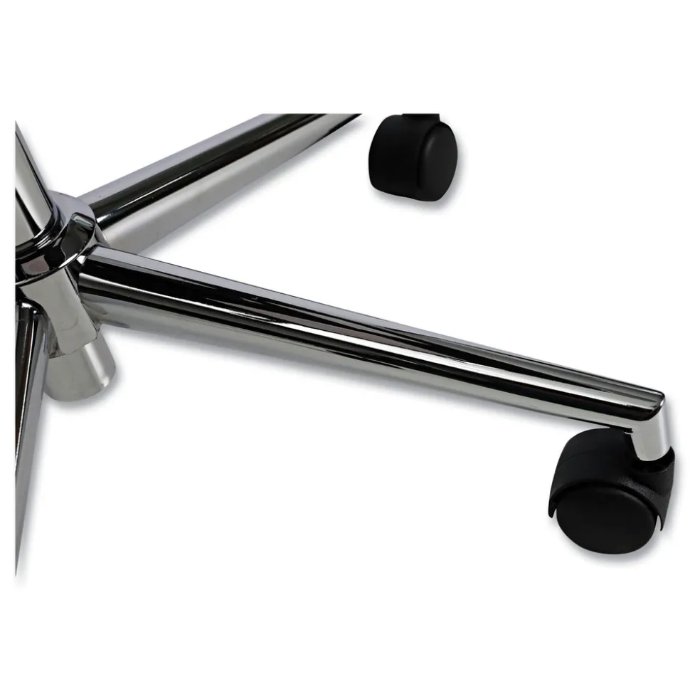 Alera 18.19 in. to 21.93 in. Seat Height Leather Task Chair Supports Up to 275 lb - White Seat/White Back