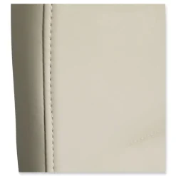 Alera 18.19 in. to 21.93 in. Seat Height Leather Task Chair Supports Up to 275 lb - White Seat/White Back