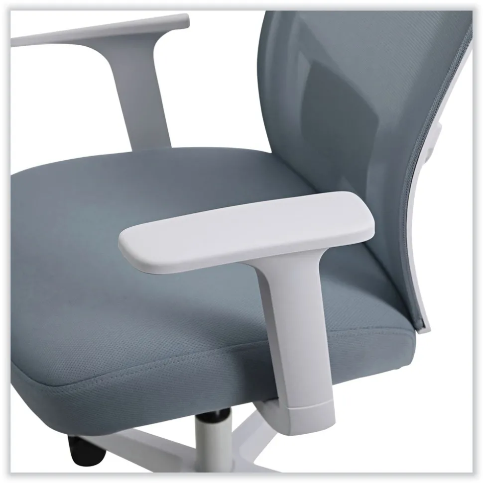 Alera 17.32 in. to 21.1 in. Seat Height Mesh Back Task Chair Supports Up to 275 lb - Seafoam Blue Seat/Back