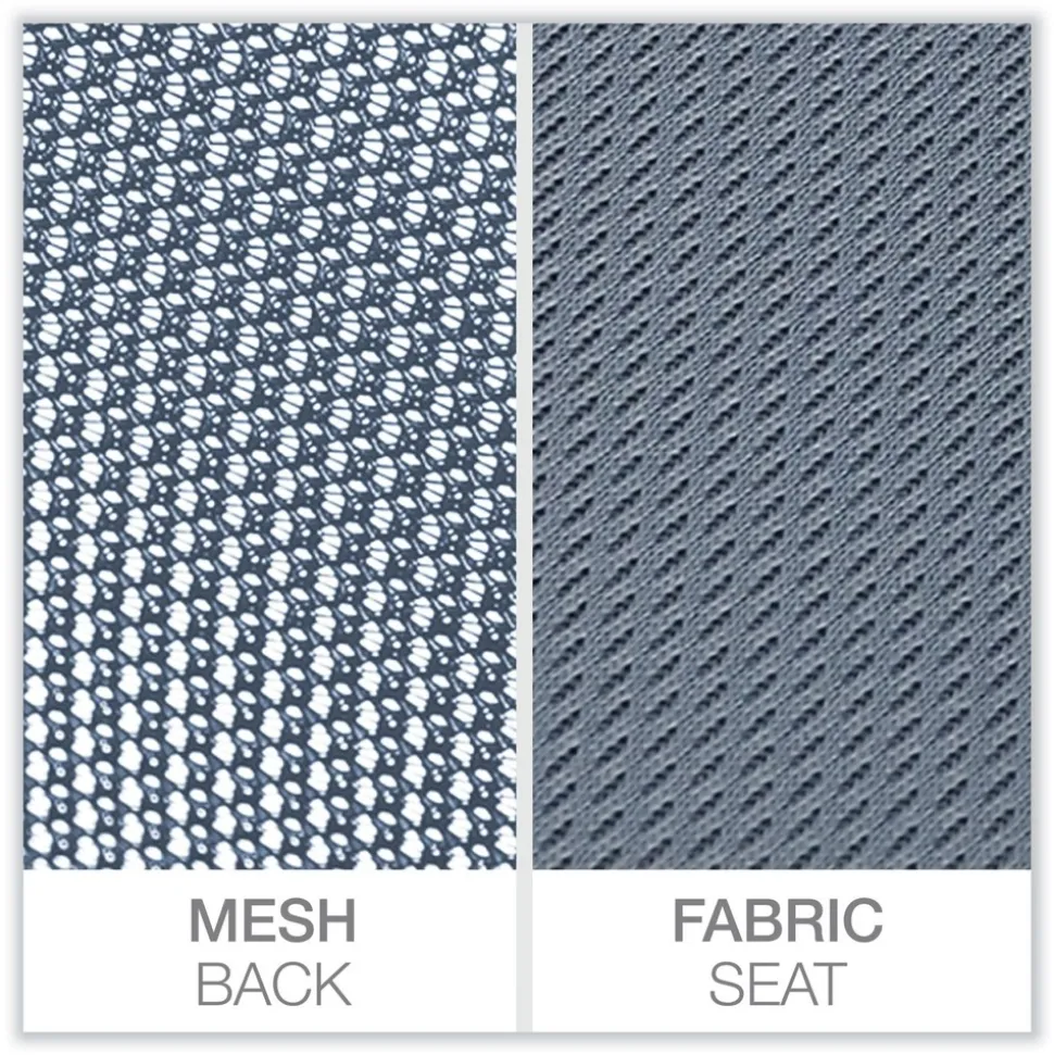 Alera 17.32 in. to 21.1 in. Seat Height Mesh Back Task Chair Supports Up to 275 lb - Seafoam Blue Seat/Back