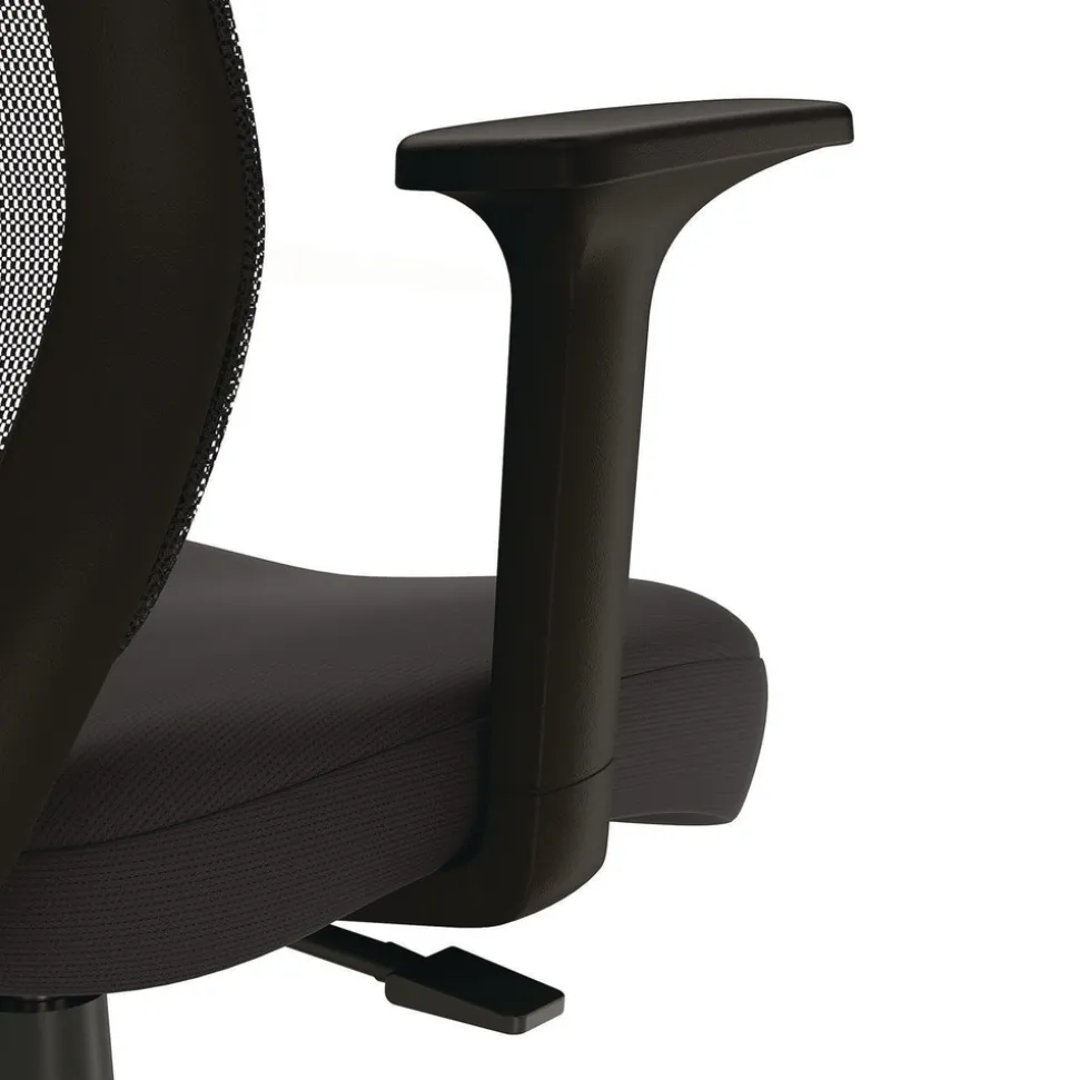 Alera 27.95 in. to 33.66 in. Seat Height Supports Up to 275 lbs. Mesh Back Wessex Drafting Stool - Black