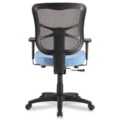 Alera 17.9 in. to 21.8 in. Seat Height Elusion Series Mesh Mid-Back Swivel/Tilt Chair Supports Up to 275 lbs. - Light Blue