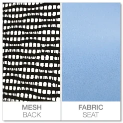 Alera 17.9 in. to 21.8 in. Seat Height Elusion Series Mesh Mid-Back Swivel/Tilt Chair Supports Up to 275 lbs. - Light Blue