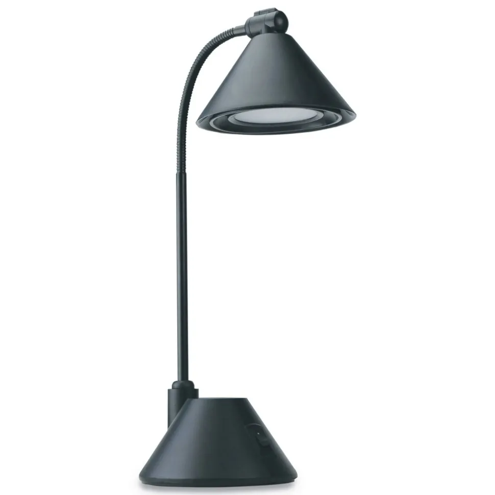 Alera 5.38 in. W x 9.88 in. D x 17 in. H LED Task Lamp - Black