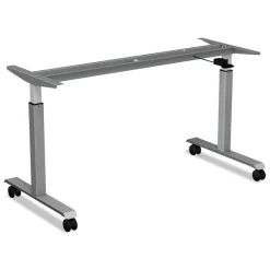 Alera 2 in. Wheel Grip Ring Stem Casters for Height-Adjustable Table Bases - Black (4/Set)