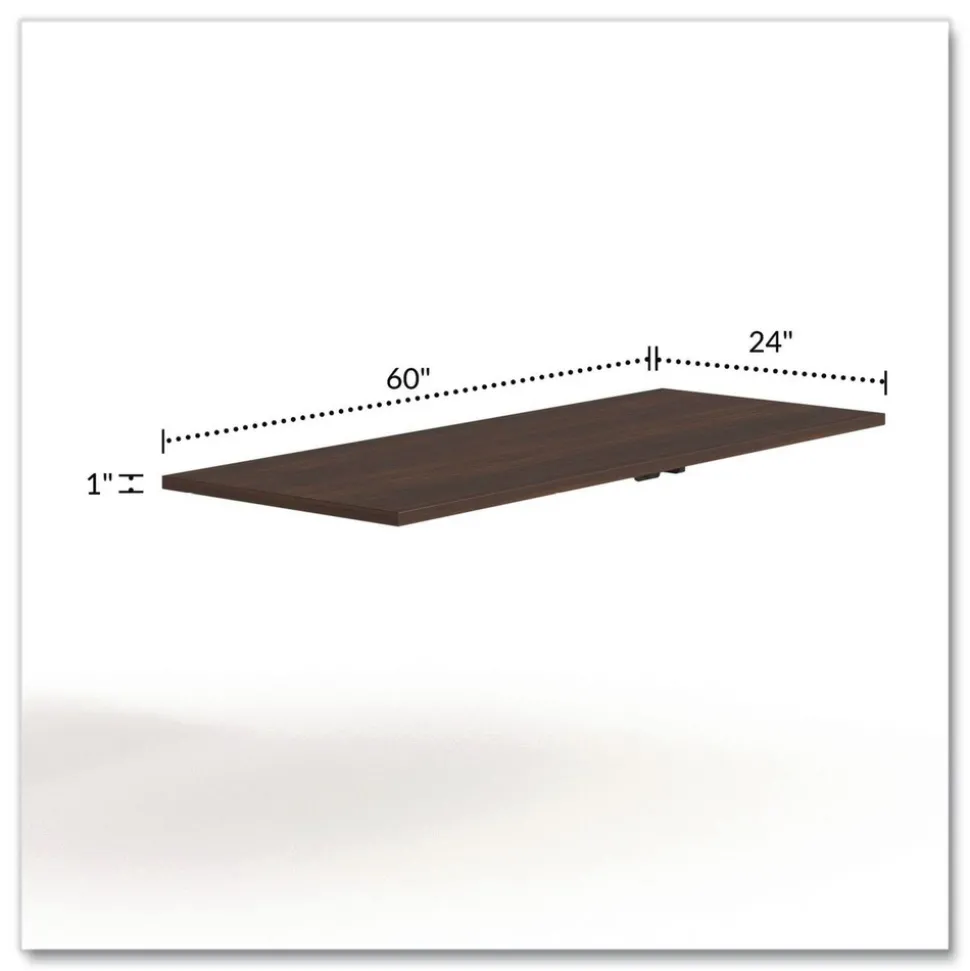 Alera 60 in. x 29 in. Seville Rectangular Training Table Top - Mahogany