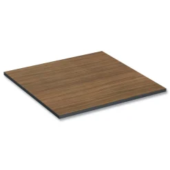Alera 35.38 in. x 35.38 in. Square Reversible Laminate Table Top - Espresso/Walnut