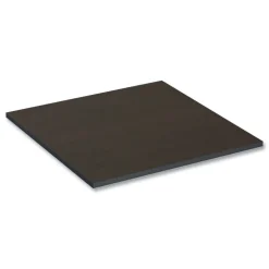 Alera 35.38 in. x 35.38 in. Square Reversible Laminate Table Top - Espresso/Walnut