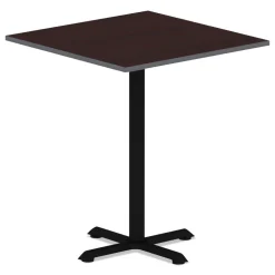 Alera 35.38 in. x 35.38 in. Square Reversible Laminate Table Top - Medium Cherry/Mahogany