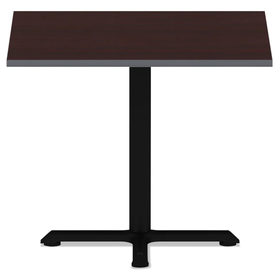 Alera 35.38 in. x 35.38 in. Square Reversible Laminate Table Top - Medium Cherry/Mahogany