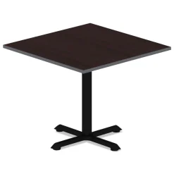 Alera 35.38 in. x 35.38 in. Square Reversible Laminate Table Top - Medium Cherry/Mahogany