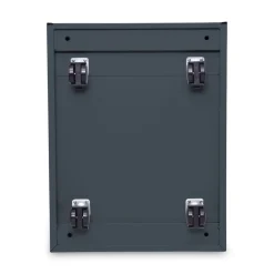 Alera 14.96 in. x 19.29 in. x 27.75 in. 2 Drawer Left/ Right File Pedestal Cabinet - Charcoal