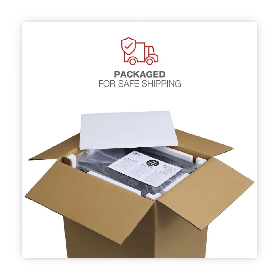 Alera 14.96 in. x 19.29 in. x 27.75 in. 2 Drawer Left/ Right File Pedestal Cabinet - Charcoal