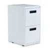 Alera 14.96 in. x 19.29 in. x 27.75 in. 2 Legal/Letter-Size File Drawers Left or Right File Pedestal - Light Gray