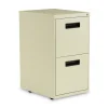 Alera 14.96 in. x 19.29 in. x 27.75 in. 2 Legal/Letter-Size File Drawers Left or Right File Pedestal - Putty