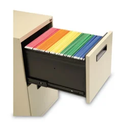 Alera 14.96 in. x 19.29 in. x 27.75 in. 2 Legal/Letter-Size File Drawers Left or Right File Pedestal - Putty