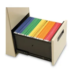 Alera 14.96 in. x 19.29 in. x 27.75 in. 2 Legal/Letter-Size File Drawers Left or Right File Pedestal - Putty