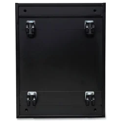 Alera 14.96 in. x 19.29 in. x 27.75 in. 2 Legal/Letter-Size File Drawers Left or Right File Pedestal with Full-Length Pull - Black