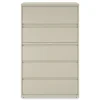 Alera 42 in. x 18.63 in. x 67.63 in. 5 Legal/Letter/A4/A5 Size Lateral File Drawers - Putty