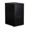 Alera 14.96 in. x 19.29 in. x 27.75 in. 2 Legal/Letter-Size File Drawers Left or Right File Pedestal - Black