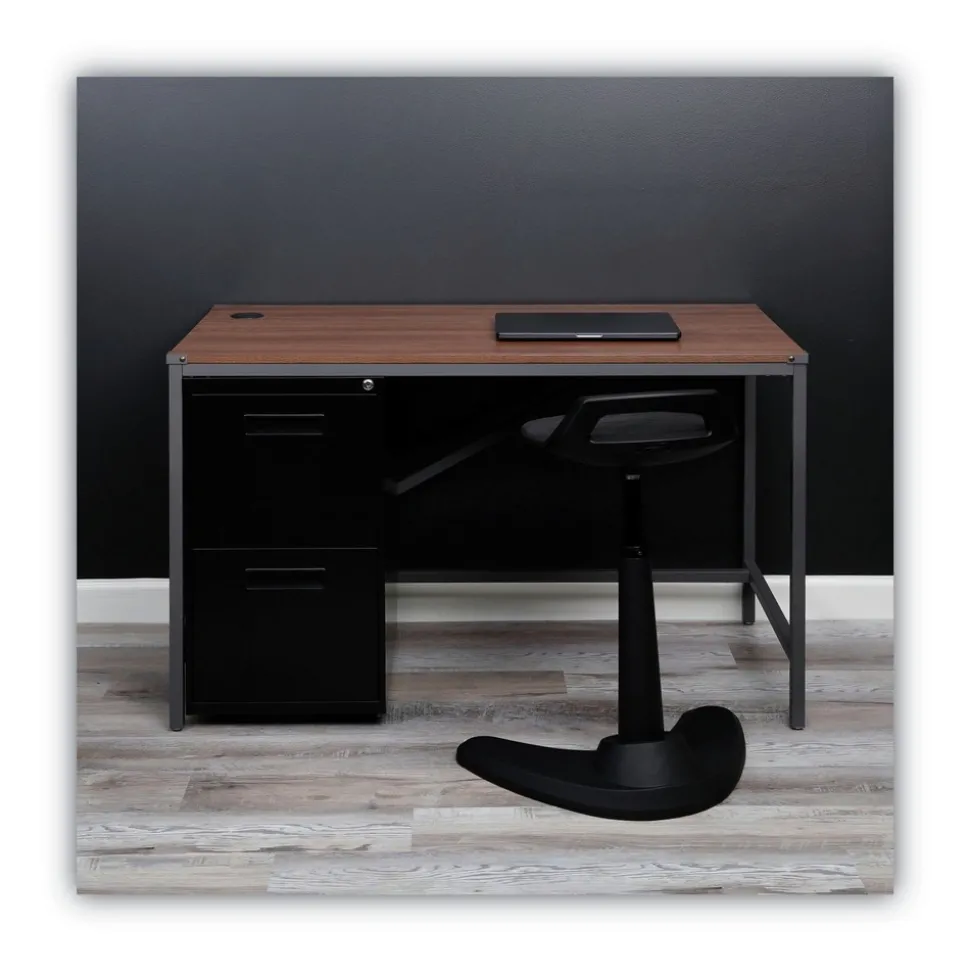 Alera 14.96 in. x 19.29 in. x 27.75 in. 2 Legal/Letter-Size File Drawers Left or Right File Pedestal - Black