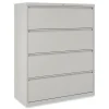 Alera 42 in. x 18.63 in. x 52.5 in. 4 Legal/Letter Size Lateral File Drawers - Light Gray