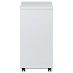 Alera 14.96 in. x 19.29 in. x 27.75 in. 2 Legal/Letter-Size File Drawers Left or Right File Pedestal with Full-Length Pull - Light Gray