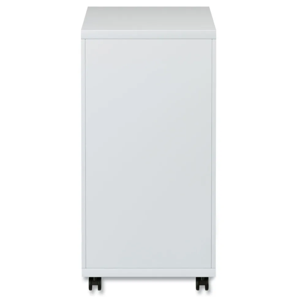 Alera 14.96 in. x 19.29 in. x 27.75 in. 2 Legal/Letter-Size File Drawers Left or Right File Pedestal with Full-Length Pull - Light Gray