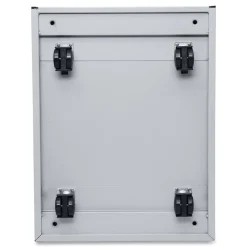 Alera 14.96 in. x 19.29 in. x 27.75 in. 2 Legal/Letter-Size File Drawers Left or Right File Pedestal with Full-Length Pull - Light Gray