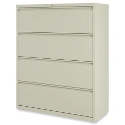 Alera 42 in. x 18.63 in. x 52.5 in. 4 Legal/Letter Size Lateral File Drawers - Putty