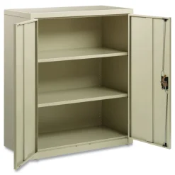 Alera 36 in. x 18 in. x 42 in. 3 Shelves Economy Assembled Storage Cabinets - Putty