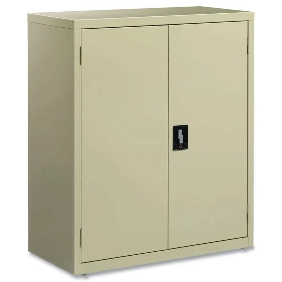 Alera 36 in. x 18 in. x 42 in. 3 Shelves Economy Assembled Storage Cabinets - Putty