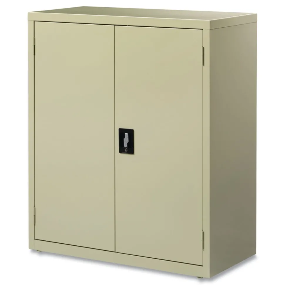Alera 36 in. x 18 in. x 42 in. 3 Shelves Economy Assembled Storage Cabinets - Putty