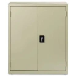Alera 36 in. x 18 in. x 42 in. 3 Shelves Economy Assembled Storage Cabinets - Putty