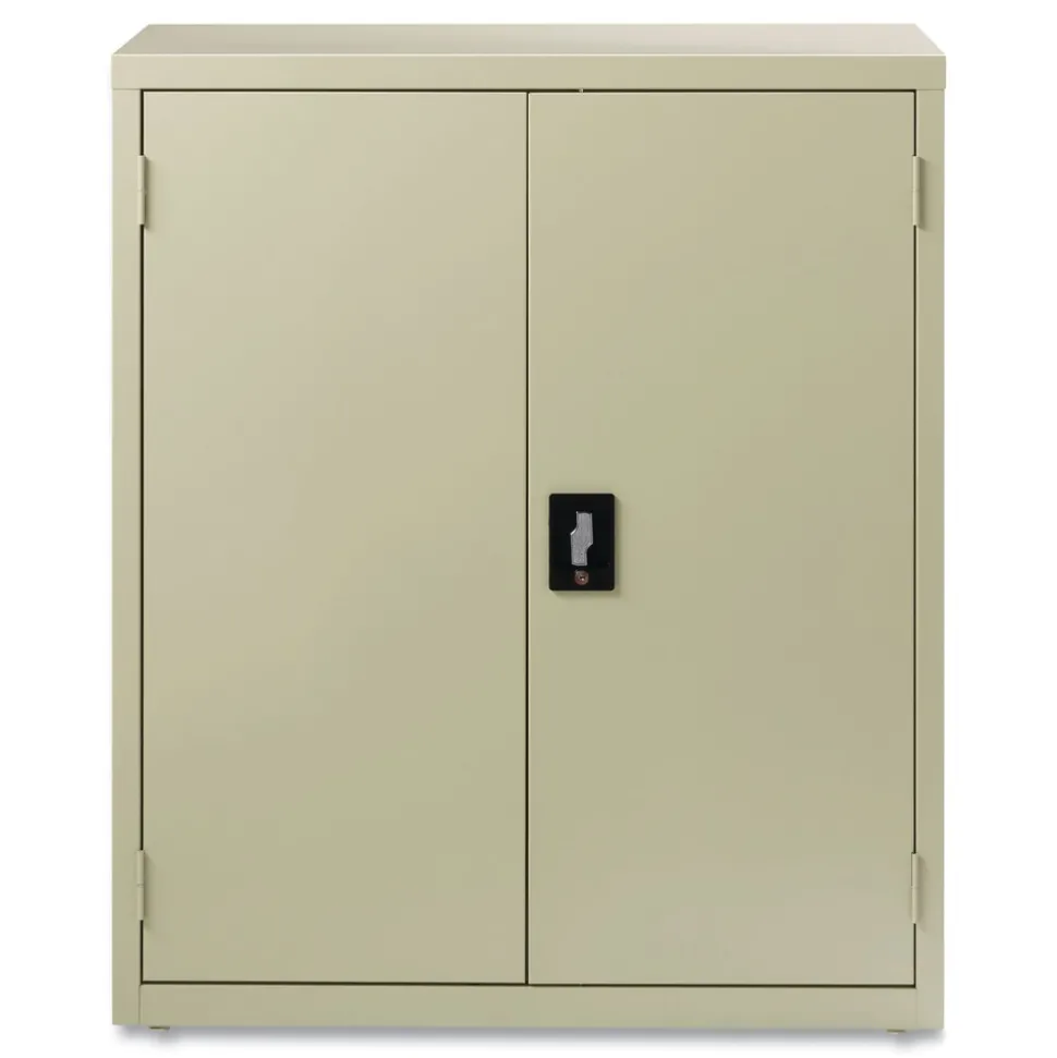 Alera 36 in. x 18 in. x 42 in. 3 Shelves Economy Assembled Storage Cabinets - Putty