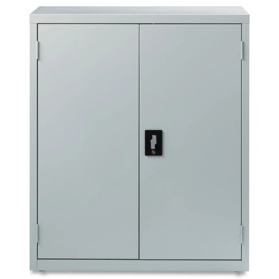 Alera 36 in. x 18 in. x 42 in. 3 Shelves Economy Assembled Storage Cabinets - Light Gray