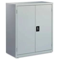 Alera 36 in. x 18 in. x 42 in. 3 Shelves Economy Assembled Storage Cabinets - Light Gray