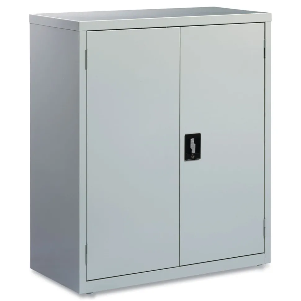 Alera 36 in. x 18 in. x 42 in. 3 Shelves Economy Assembled Storage Cabinets - Light Gray