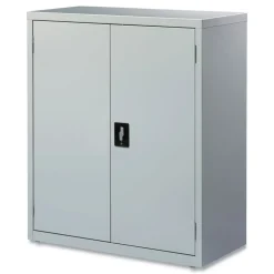 Alera 36 in. x 18 in. x 42 in. 3 Shelves Economy Assembled Storage Cabinets - Light Gray