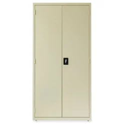 Alera 36 in. x 18 in. x 72 in. 5 Shelves Economy Assembled Storage Cabinets - Putty