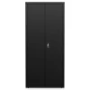 Alera 30 in. x 15 in. x 66 in. 4 Shelves Economy Assembled Storage Cabinets - Black