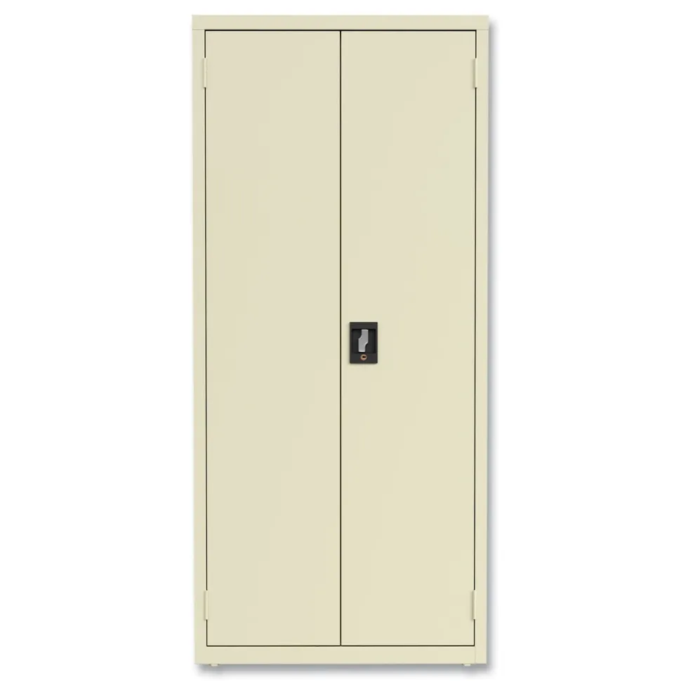 Alera 30 in. x 15 in .x 66 in. 4 Shelves Economy Assembled Storage Cabinets - Putty