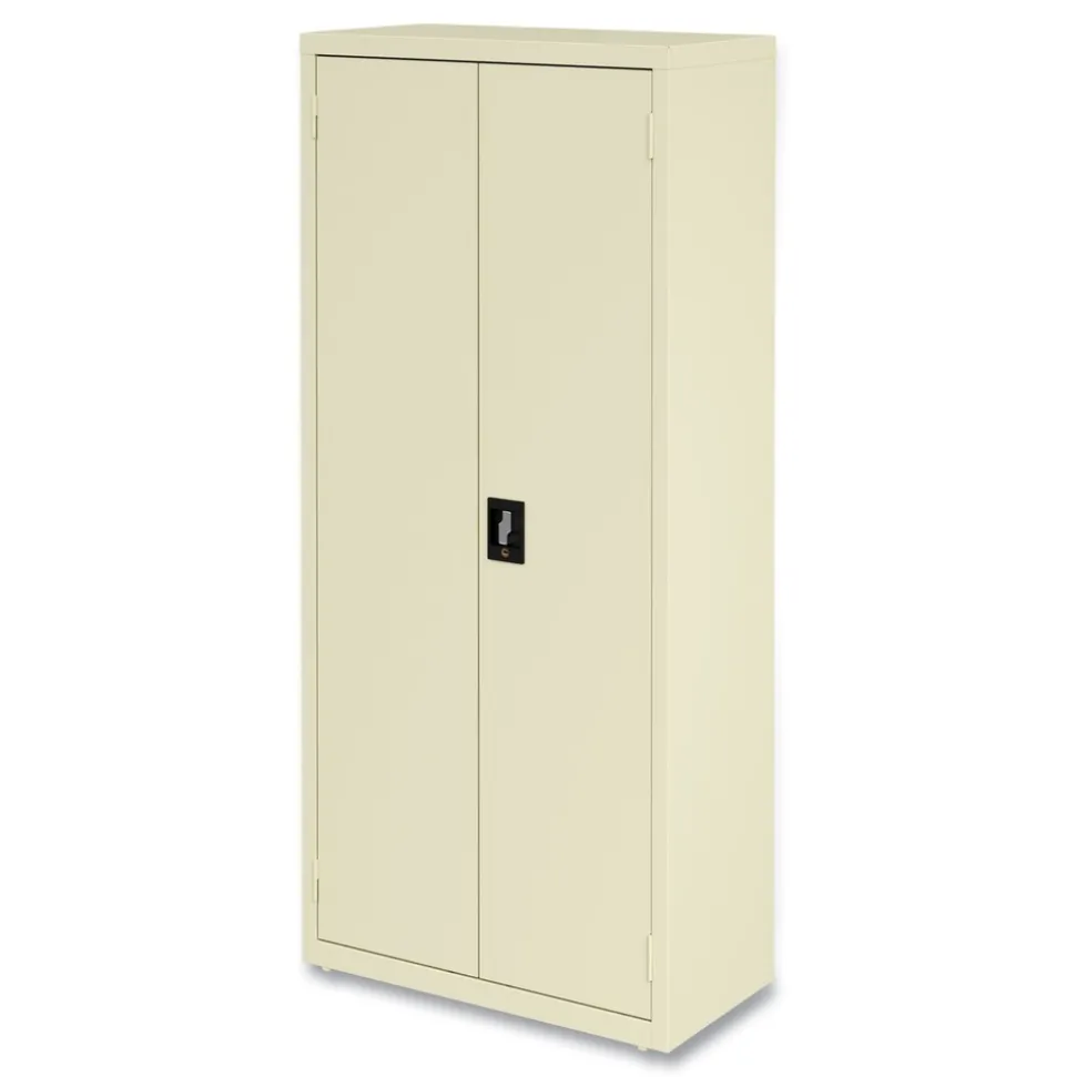 Alera 30 in. x 15 in .x 66 in. 4 Shelves Economy Assembled Storage Cabinets - Putty