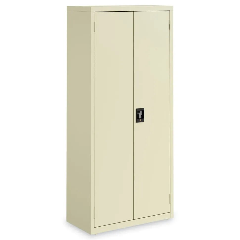 Alera 30 in. x 15 in .x 66 in. 4 Shelves Economy Assembled Storage Cabinets - Putty