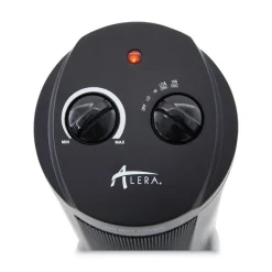 Alera 7.37 in. x 7.37 in. x 17.37 in. 1,500 Watts Mini Tower Ceramic Heater - Black