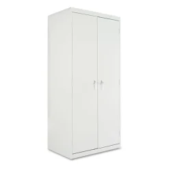 Alera 36 in. x 24 in. x 78 in. Assembled High Storage Cabinet with Adjustable Shelves - Light Gray