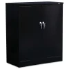Alera 36 in. x 18 in. x 42 in. Assembled High Storage Cabinet with Adjustable Shelves - Black